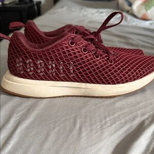 NOBULL Women's Maroon Mesh Sneakers